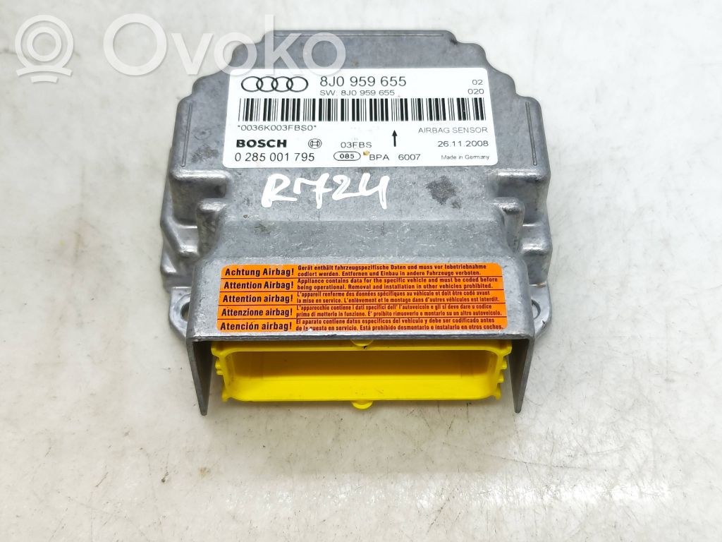 Audi TT TTS Mk2 Airbag control unit/module 