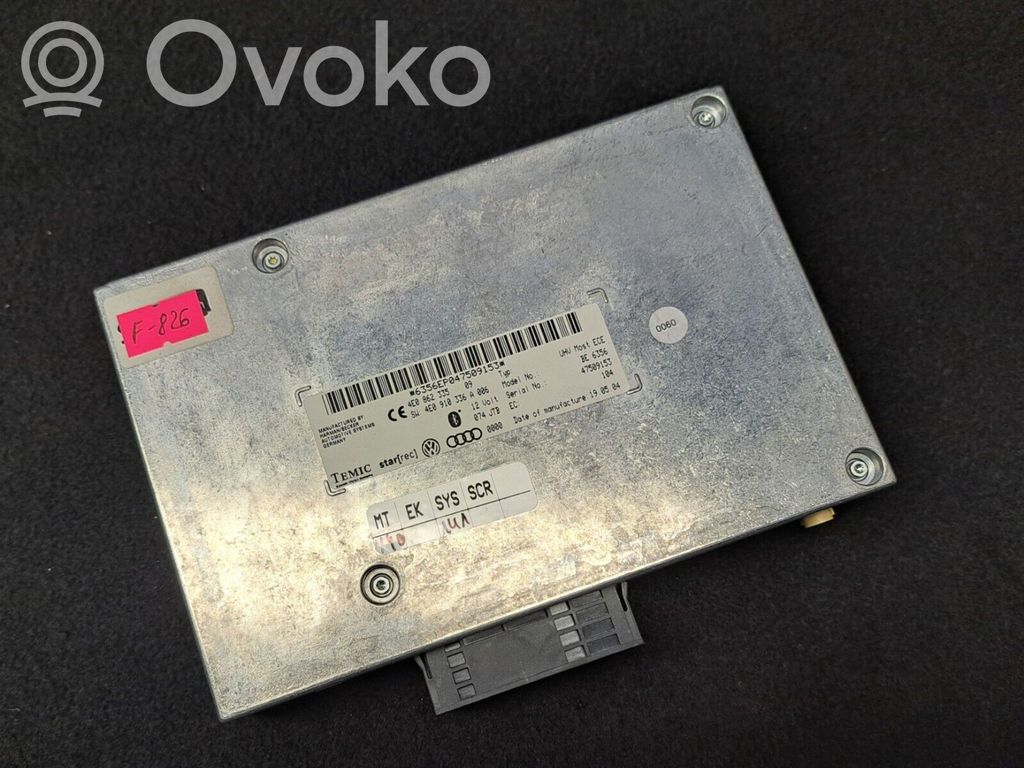Audi A8 S8 D3 4E Unidad de control/módulo de bluetooth 