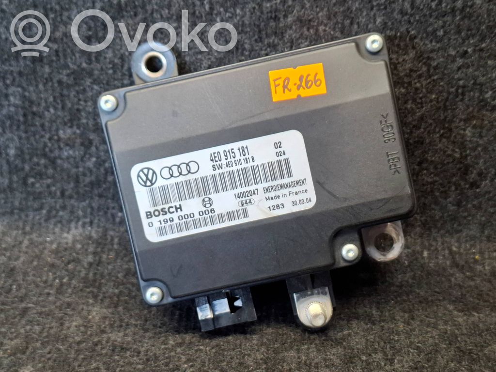 Audi A8 S8 D3 4E Citu veidu vadības bloki / moduļi 