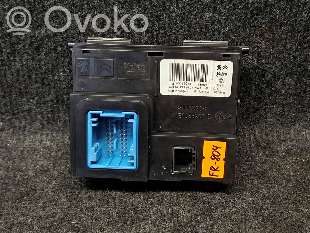 Citroen Berlingo Climate control unit 