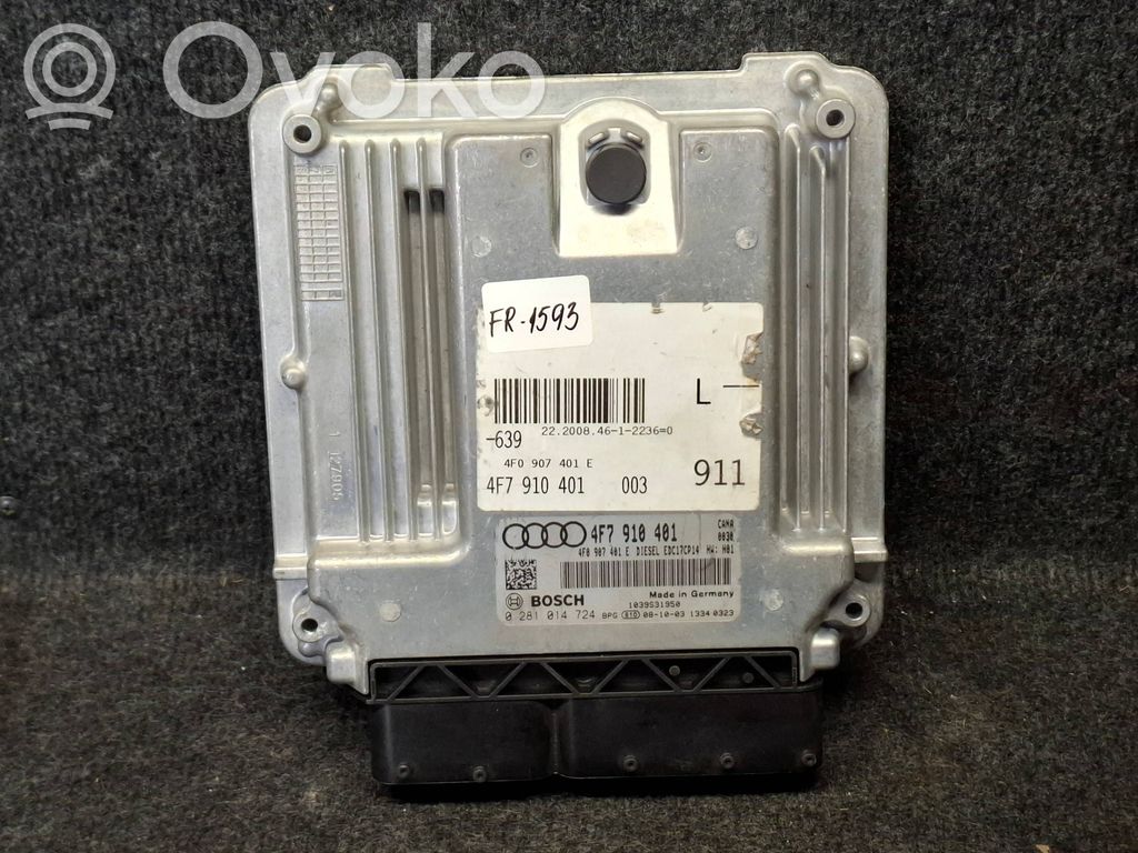 Engine control unit/module   4F7910401,4F0907401E,0281014724