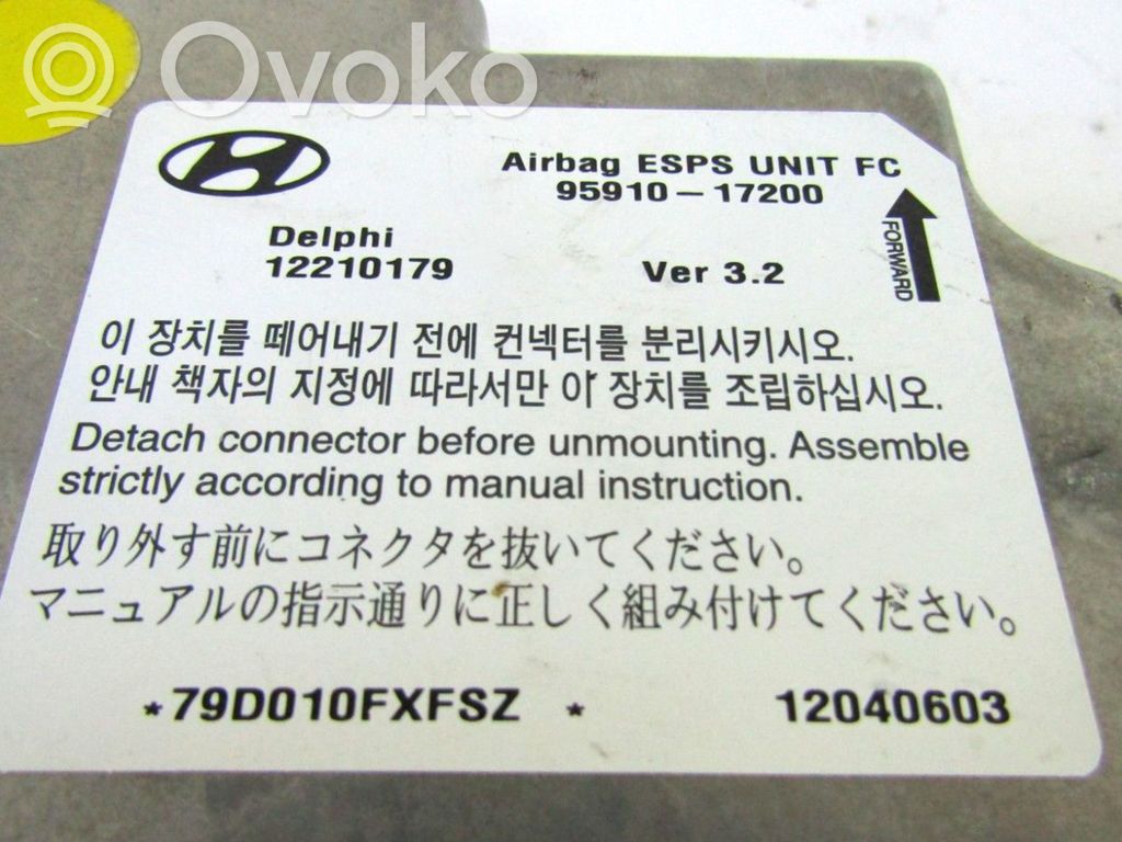 Hyundai Matrix Airbag control unit/module 