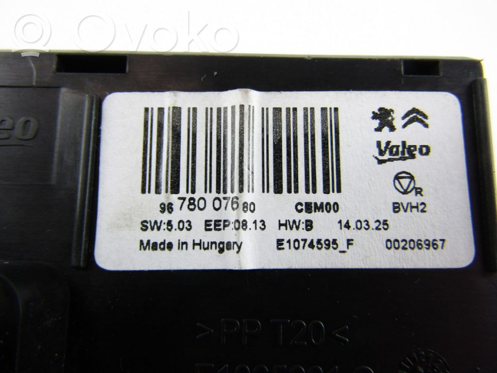 Autres unités de commande / modules   9678007680