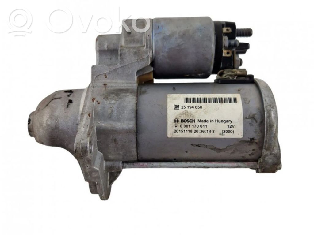 Motor de arranque   25194650,0001170611