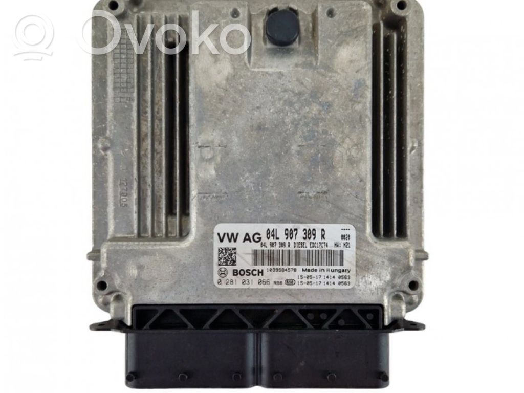 Unidad de control/módulo del motor   04L907309R,0281031066