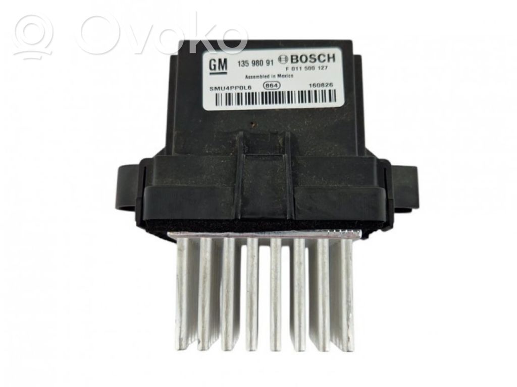 Opel Mokka X Relais de commande ventilateur chauffage 