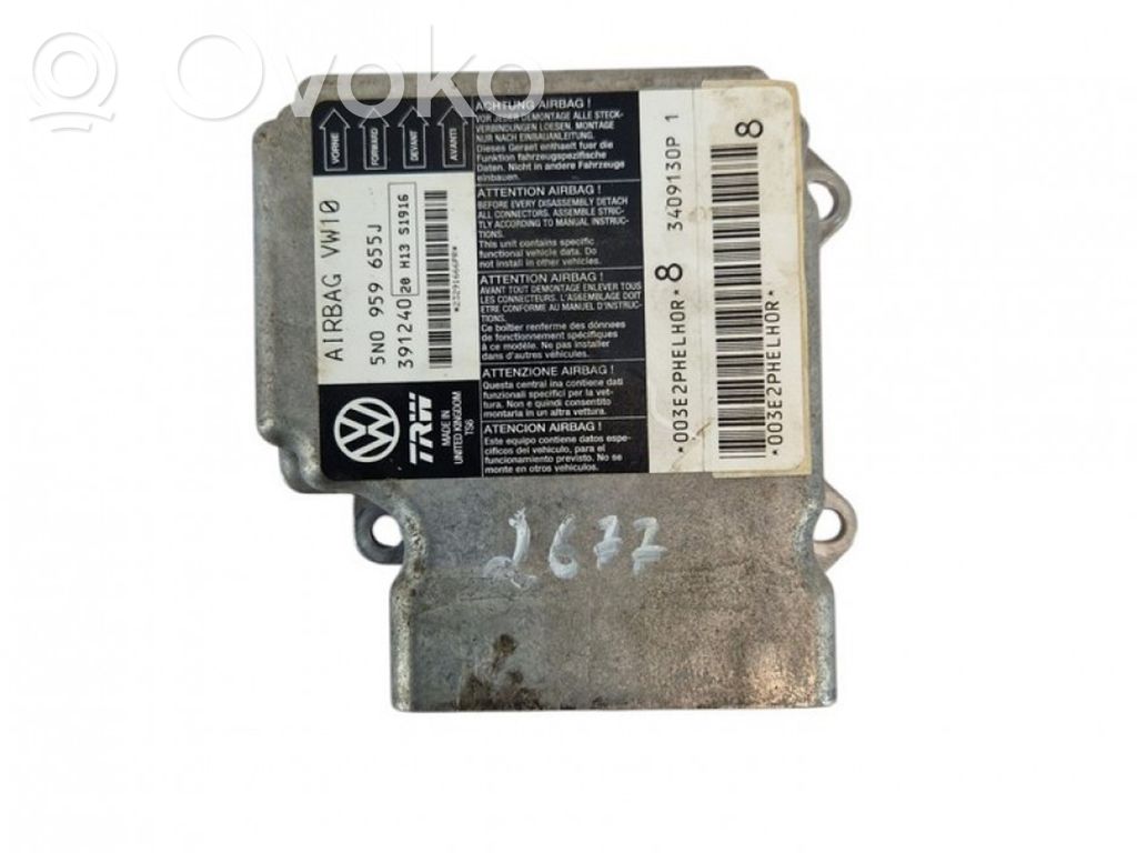 Unitate/modul de comandă airbaguri   5N0959655J,391240