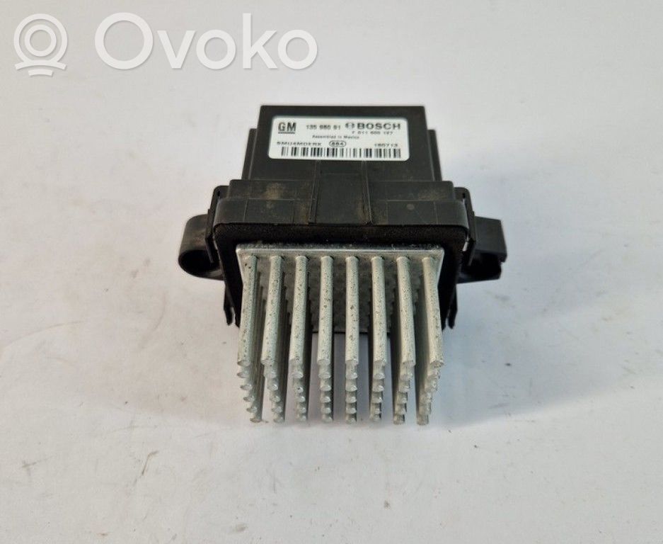 Opel Zafira C Relais de commande ventilateur chauffage 