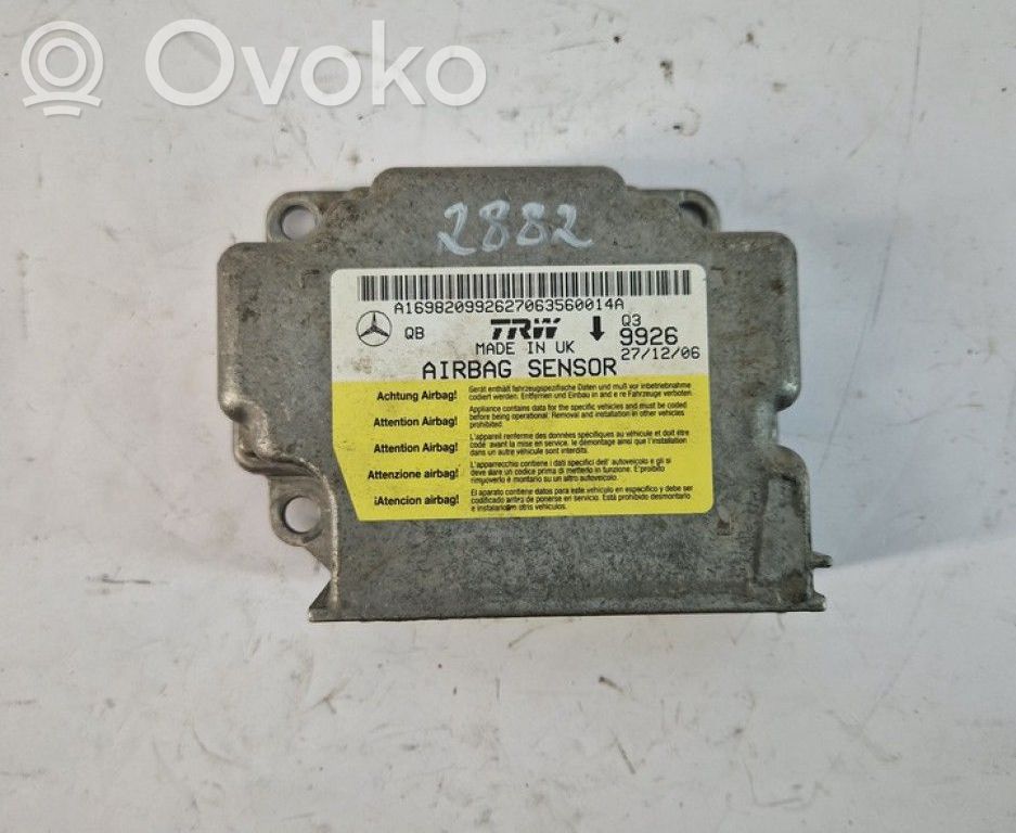 Mercedes-Benz B W245 Unitate/modul de comandă airbaguri 