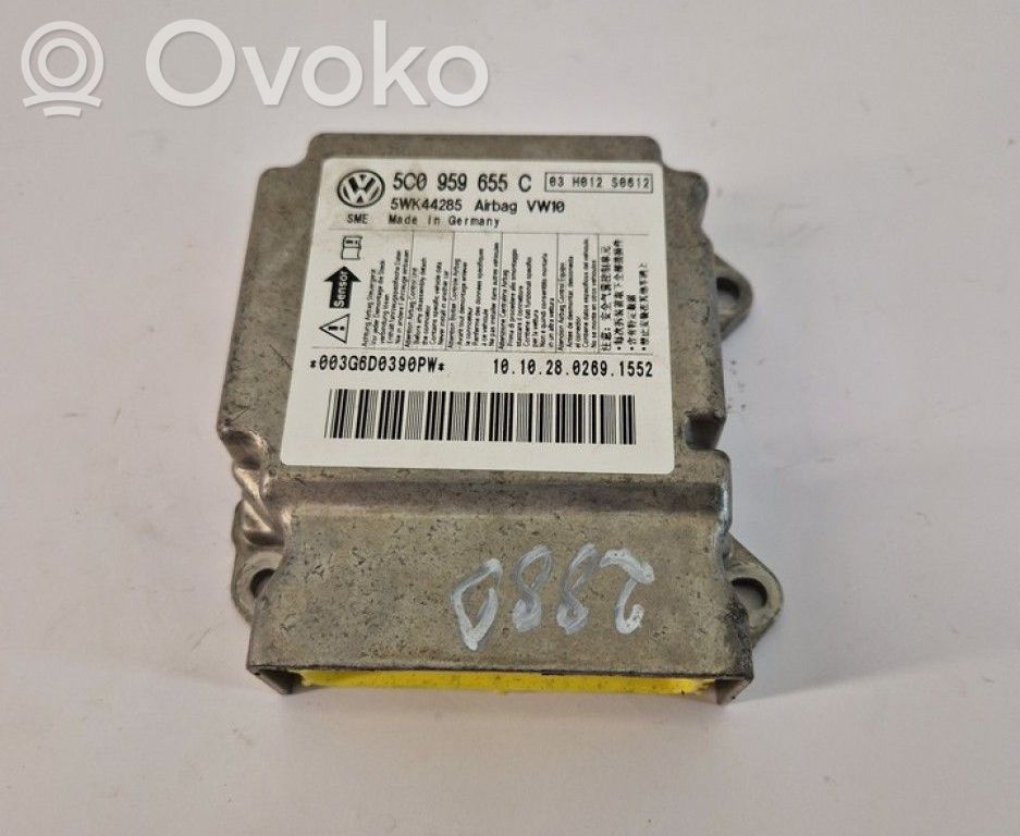 Volkswagen Golf VI Unitate/modul de comandă airbaguri 