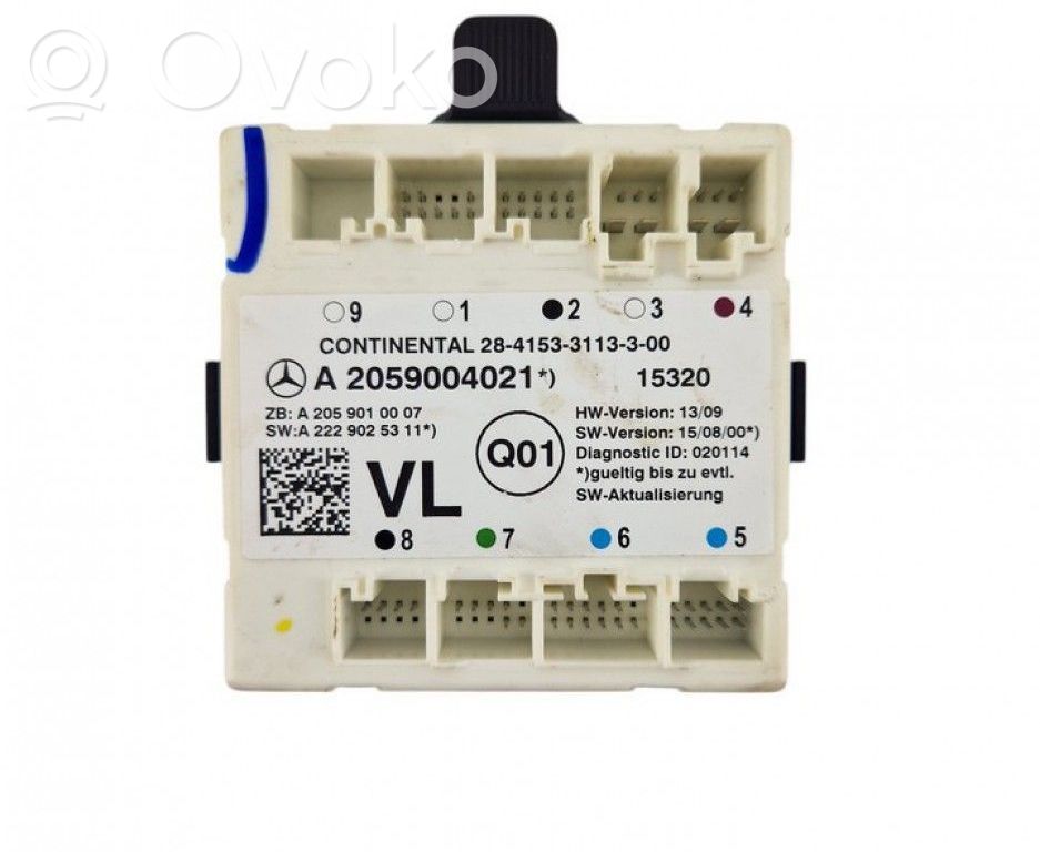 Unité de commande module de porte   A2059004021,A2059004021,A2059004021,A2059010007,A2059025311