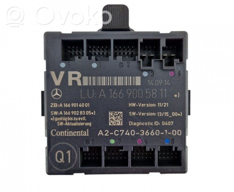 Mercedes-Benz CLA C117 X117 W117 Centralina/modulo portiere 