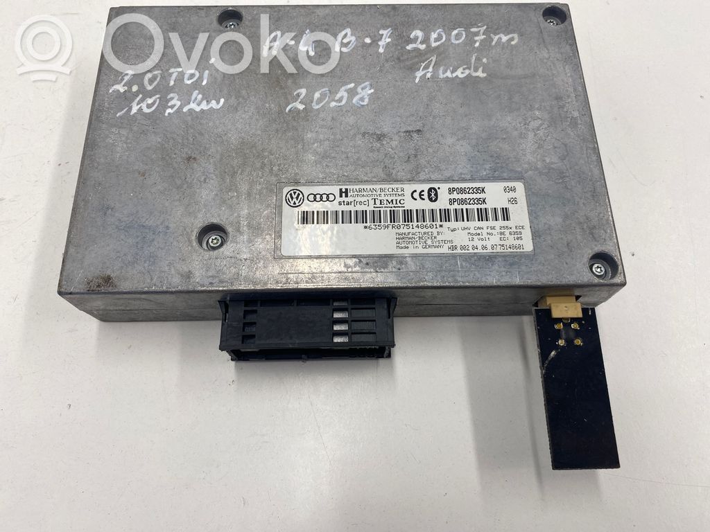 Audi A4 S4 B7 8E 8H Bluetooth control unit module 