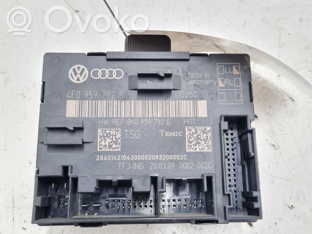 Audi A6 S6 C6 4F Door control unit/module 