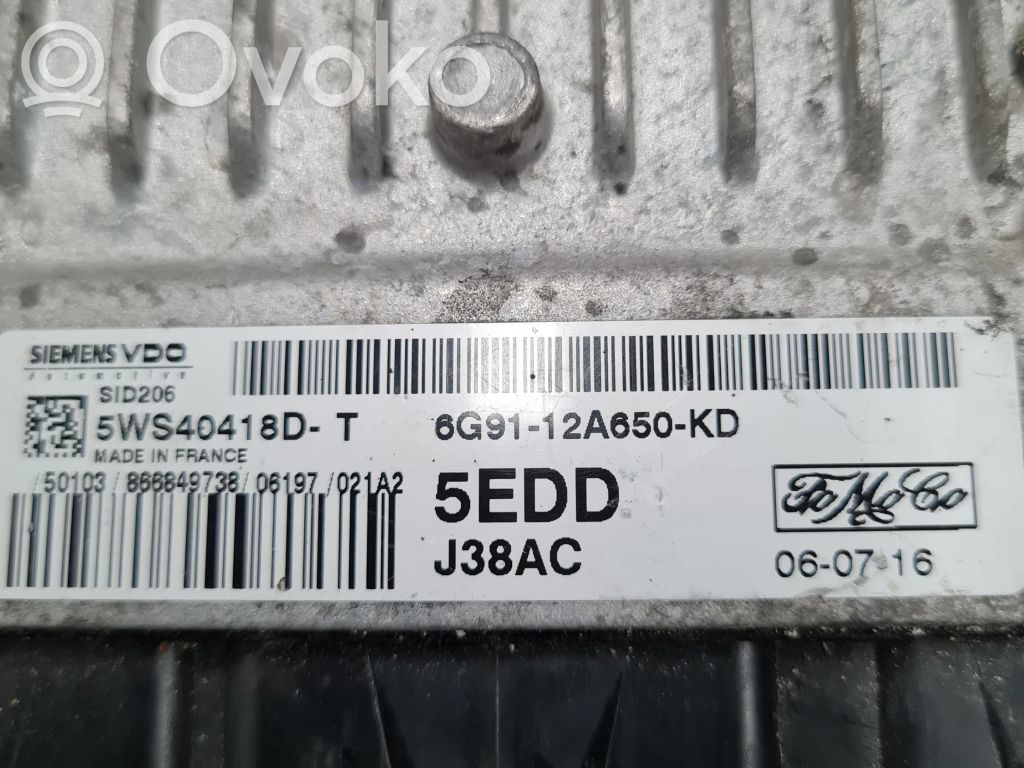 Engine control unit/module   5WS40418DT,6G9112A650KE