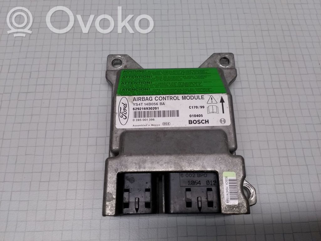 Airbag control unit/module   0285001396,YS4T14B056BA
