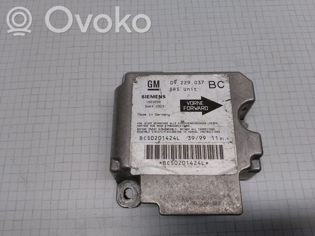Opel Astra G Airbag control unit/module 