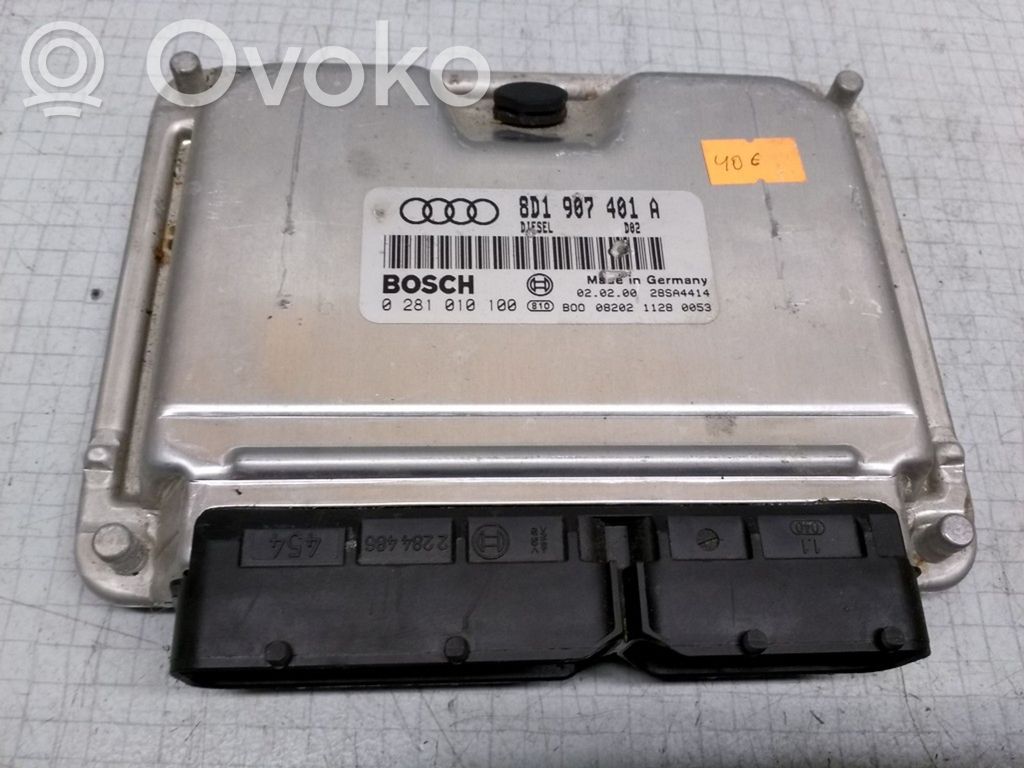 Engine control unit/module   0281010100,8D1907401A