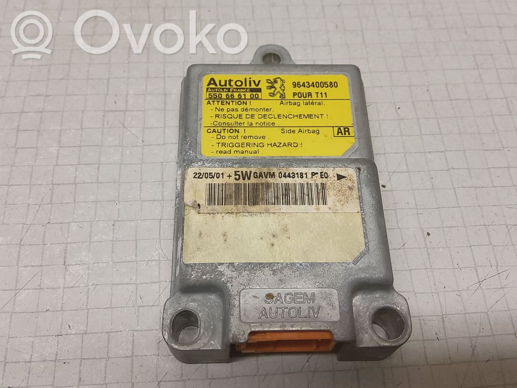 Peugeot 206 Airbag control unit/module 