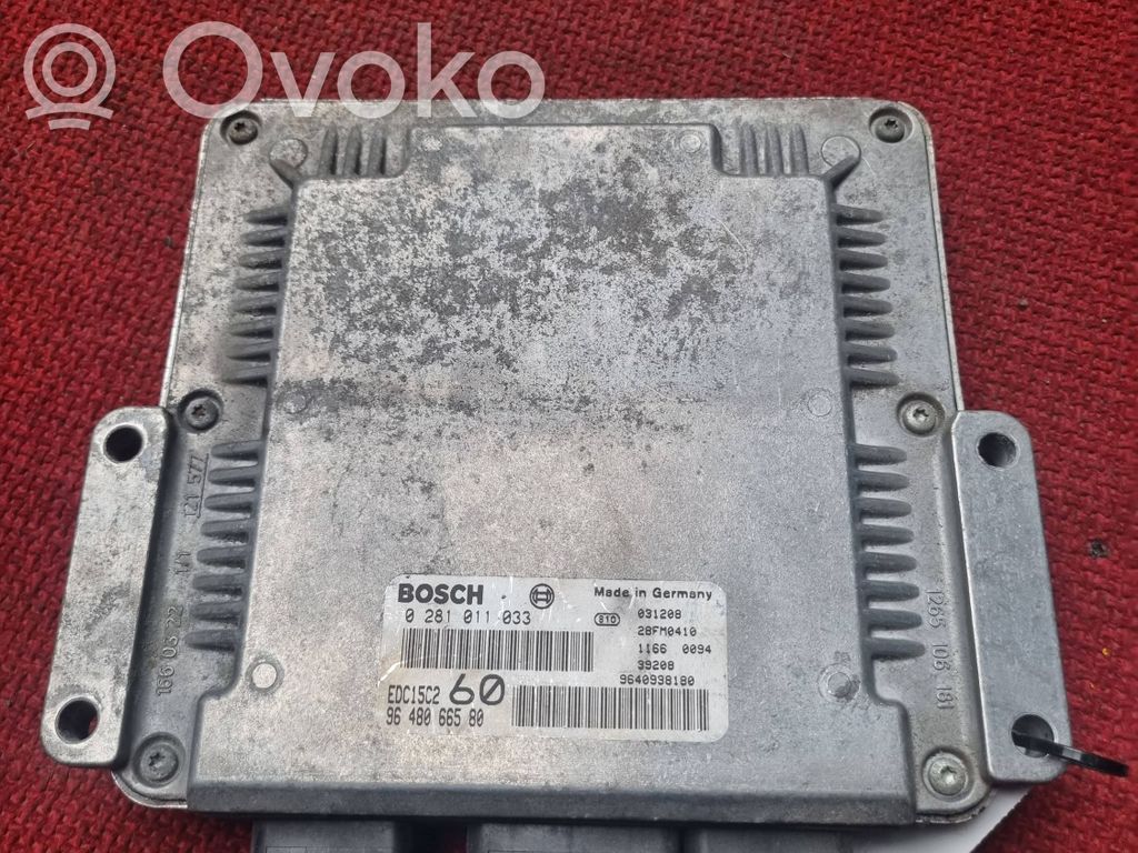 Peugeot 807 Engine control unit/module 