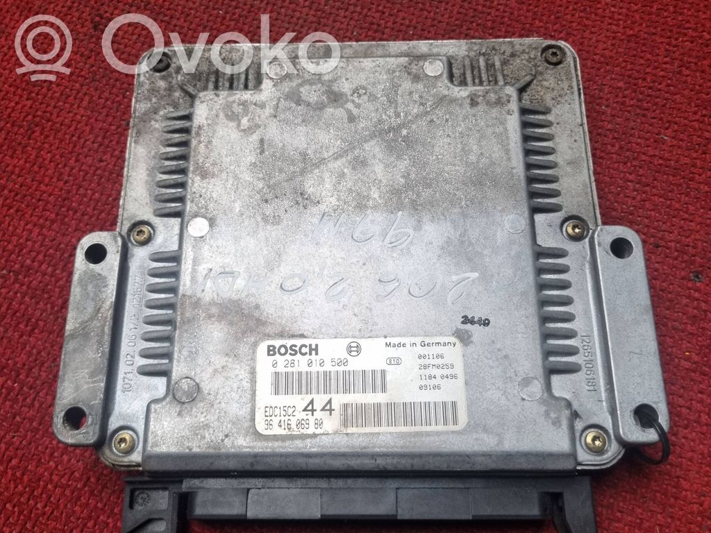 Peugeot 206 Engine control unit/module 