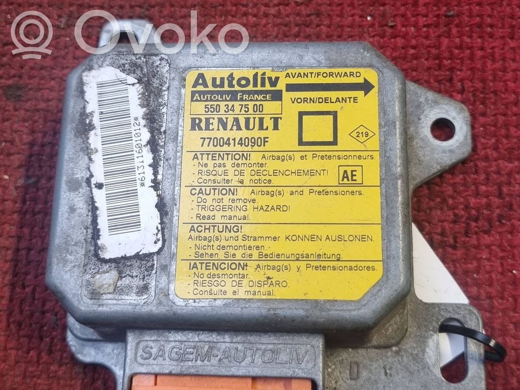 Renault Megane I Airbag control unit/module 