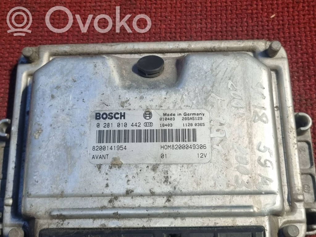 Engine control unit/module   8200141954,0281010442,8200049306
