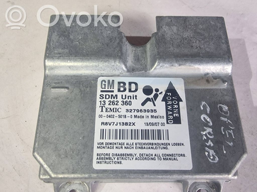 Opel Corsa D Airbag control unit/module 