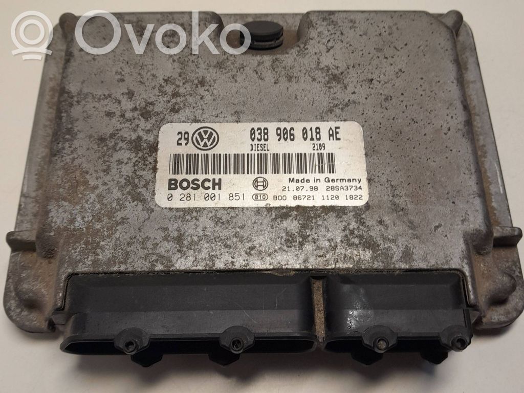 Volkswagen Golf IV Engine control unit/module 