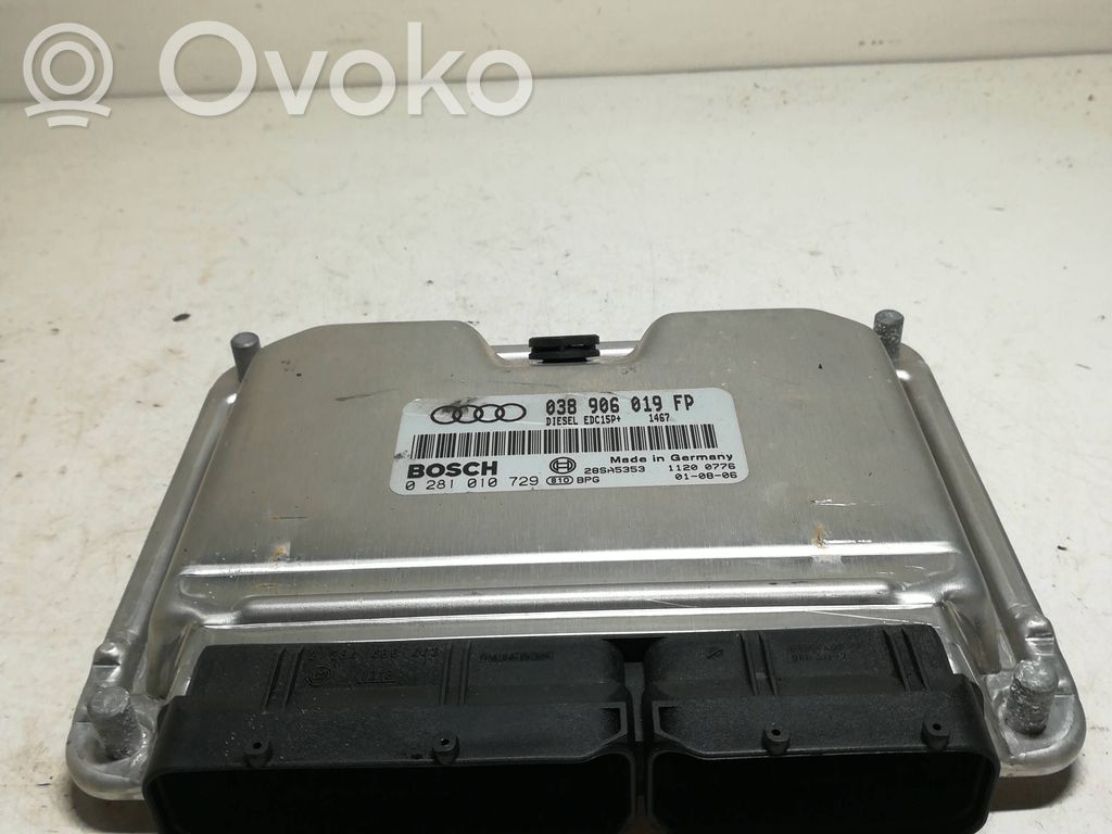 Engine control unit/module   038906019FP,28SA5353,0281010729