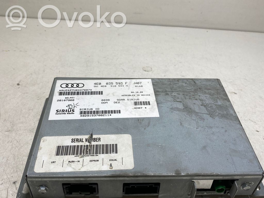Head unit multimedia control   4E0035593F,4E0910593M