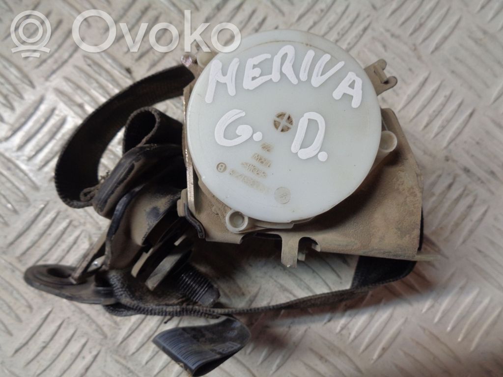 Opel Meriva B Cinturón trasero 