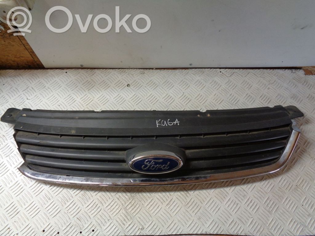 Ford Kuga I Grille calandre supérieure de pare-chocs avant 