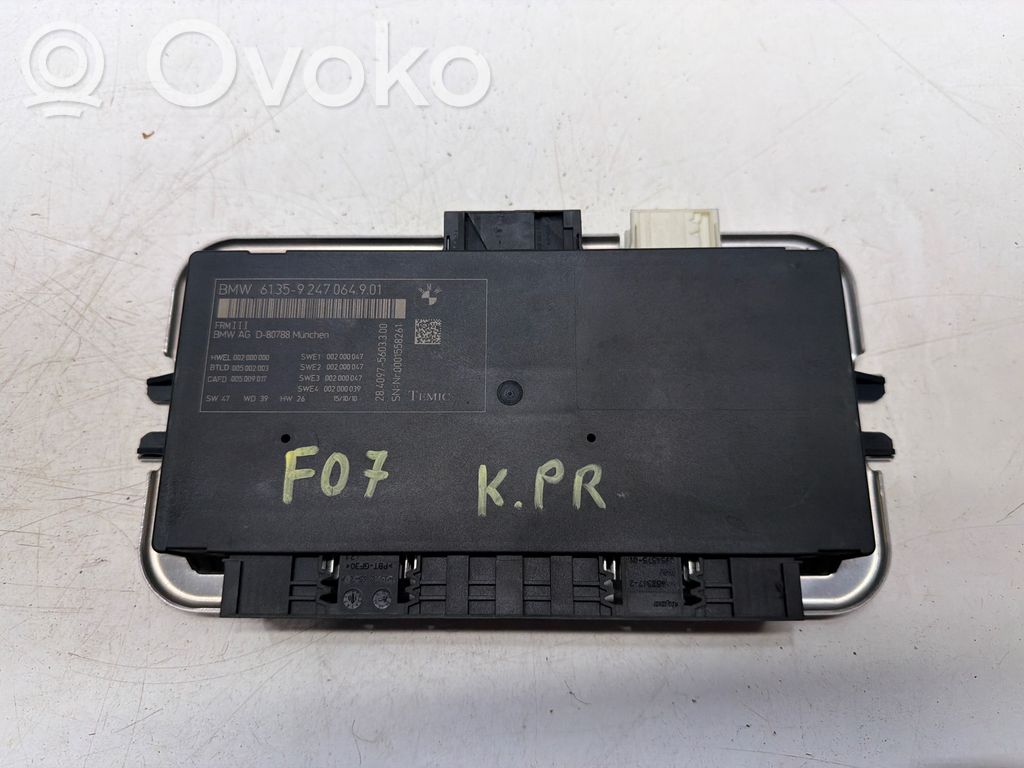 BMW 5 GT F07 Module d'éclairage LCM 