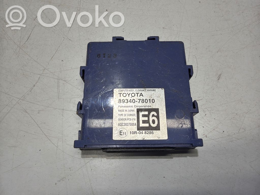 Parking PDC control unit/module   8934078010,ADC3037000A,10R048286