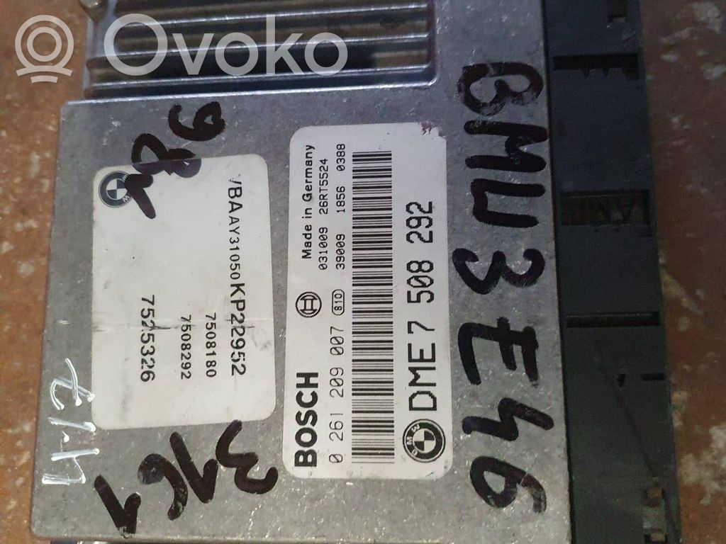 Engine control unit/module   0261209007,7508292