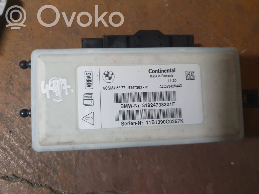 BMW X3 F25 Sterownik / Moduł Airbag 