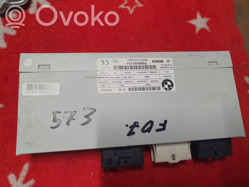 BMW 5 GT F07 Tailgate/trunk control unit/module 