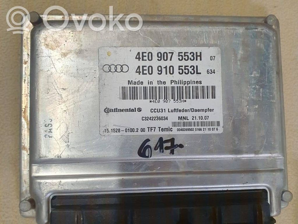 Audi A8 S8 D3 4E Suspension control unit/module 