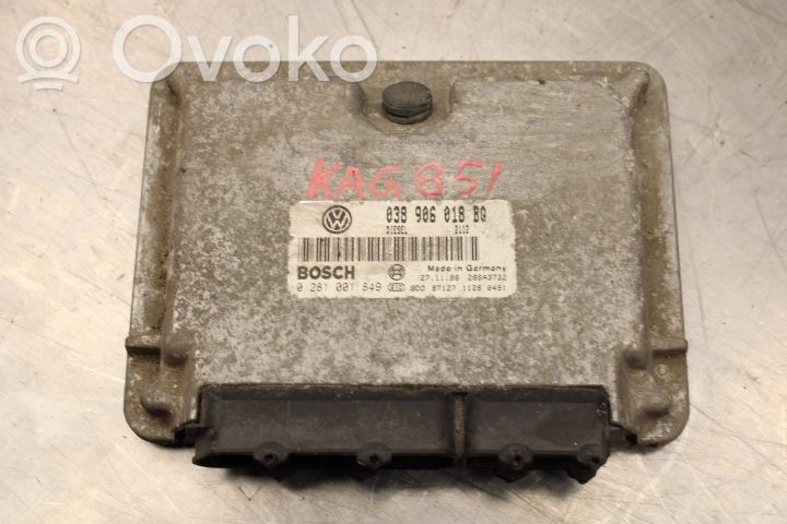 Unité de commande / module d'injection   0281001849,038906018BQ