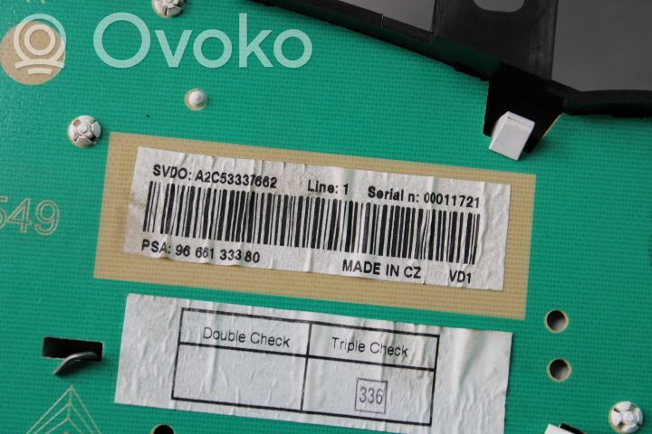 Peugeot 207 Speedometer (instrument cluster) 