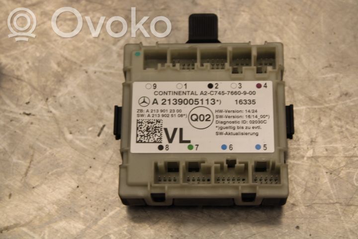 Unitate/modul comandă uși   A2139005113