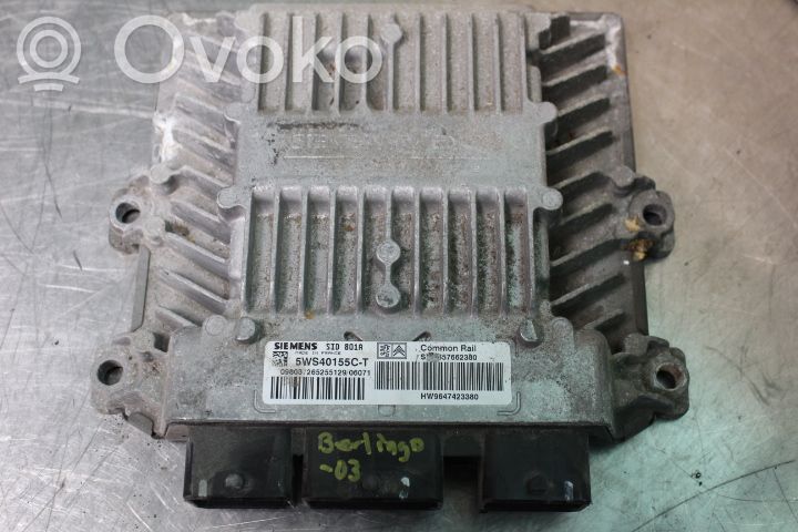 Injection control unit/module   9647423380,5WS40155CT