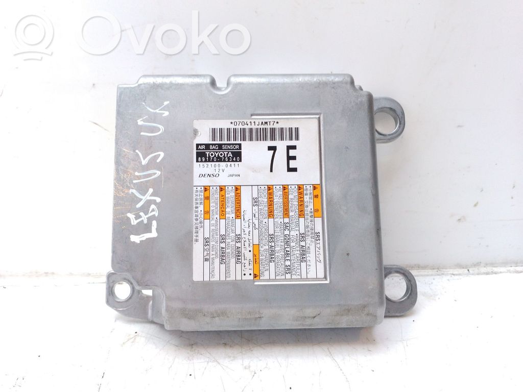 Lexus UX Airbag control unit/module 