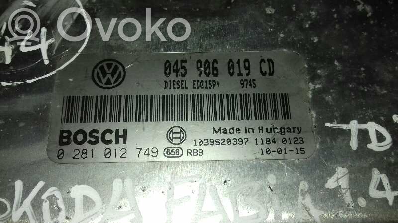 Engine control unit/module   0281012749,045906019CD