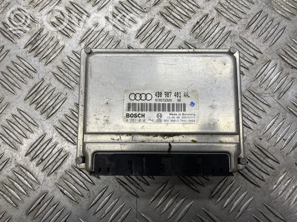 Engine control unit/module   4B0907401AA,28RTE477,0281010154