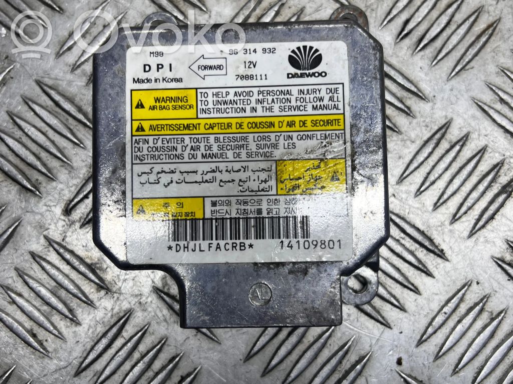 Daewoo Matiz Airbag control unit/module 