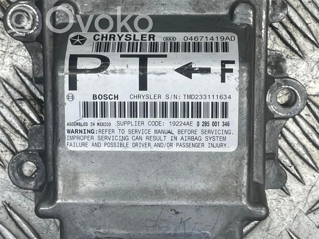 Chrysler PT Cruiser Airbag control unit/module 