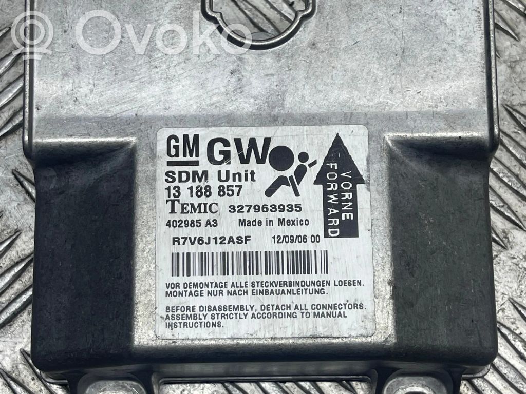 Opel Astra G Airbag control unit/module 