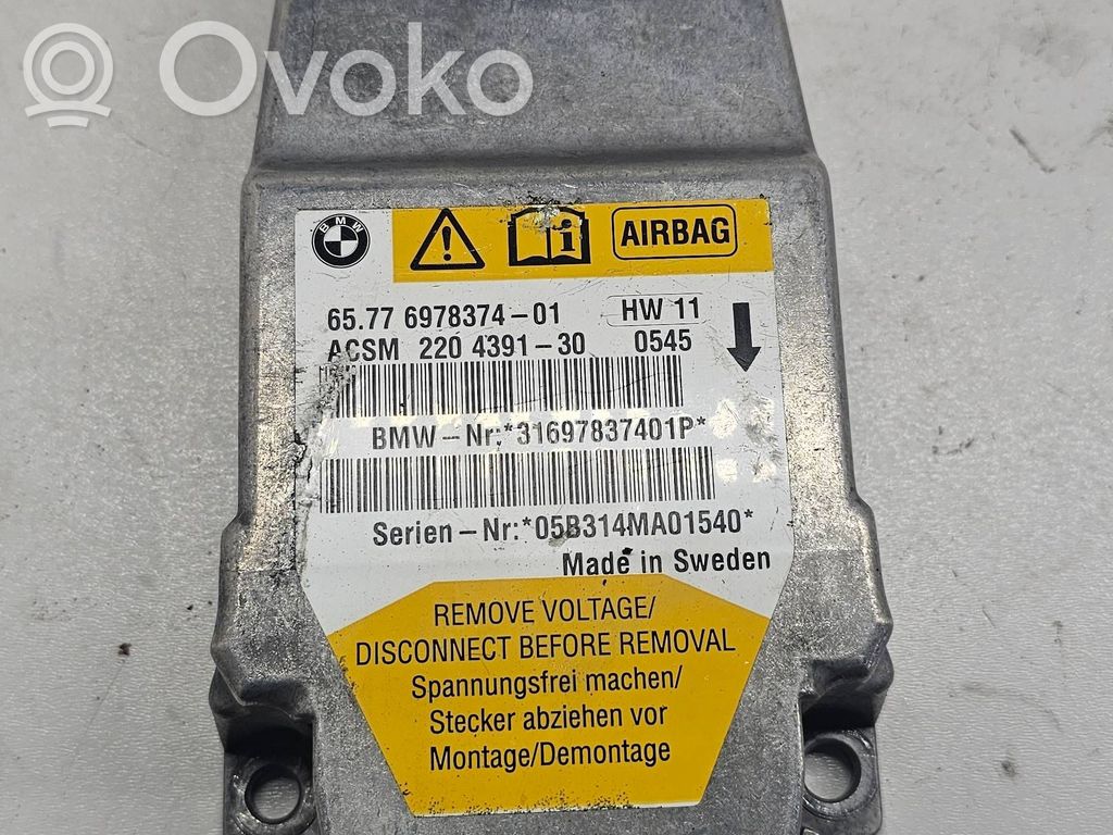 BMW 5 E60 E61 Airbag control unit/module 